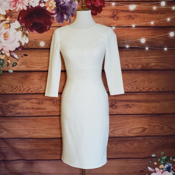 ANTONIO MELANI Dresses & Skirts - Antonio Melani White Long Sleeve Dress